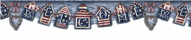 Welcome Americana Wall Border