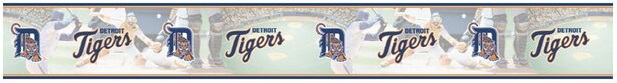 Detroit Tigers Baseball Wall Border