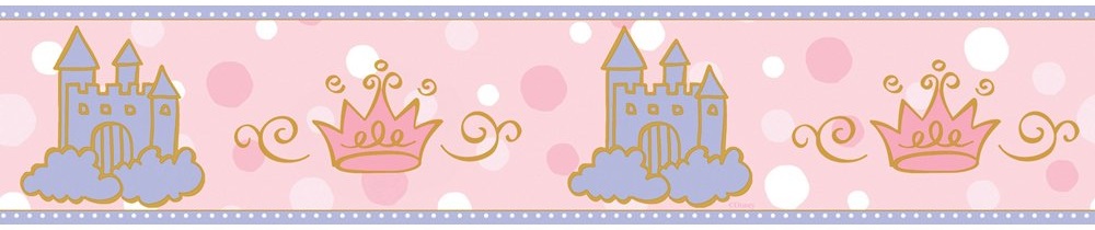 Disney Castle & Crown Wall Border