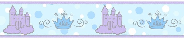 Disney Castle & Crown Wall Border