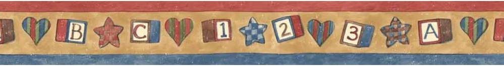ABC 123 Wall Border