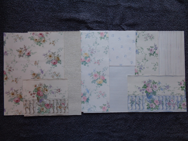 Nine (9) wallcovering samples from Traditional Miniatures vol 2 by Parkview Designs