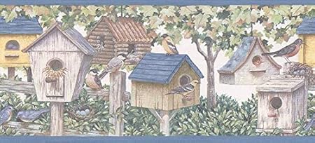 Birdhouses Wall Border