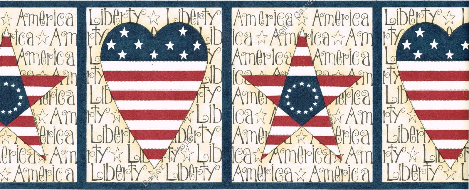Liberty America Wall Border