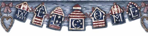 Welcome Americana Wall Border
