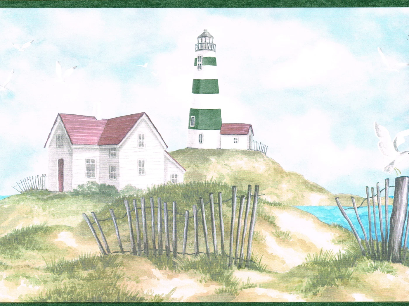 Lighthouse Wall Border