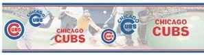 Chicago Cubs Baseball Wall Border