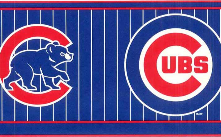 Chicago Cubs Baseball Wall Border