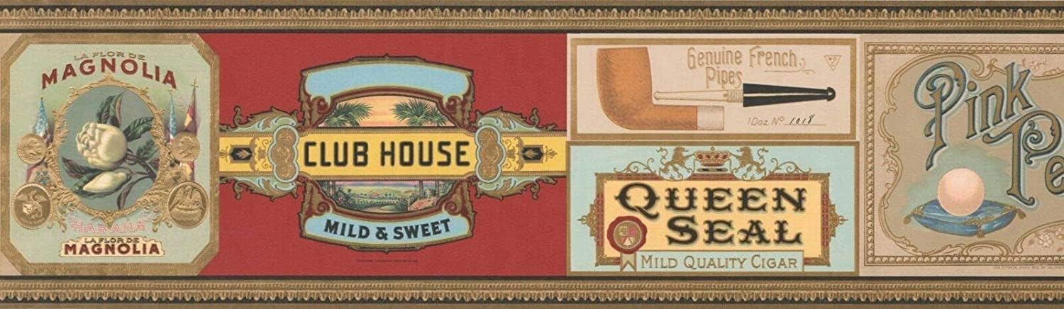 Cigar Labels Wall Border