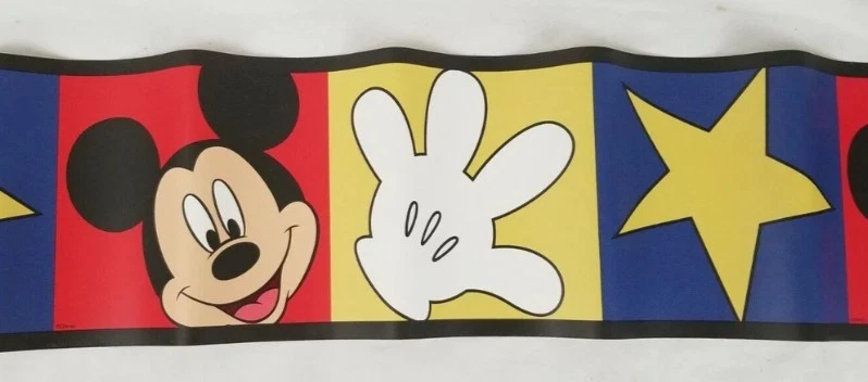 Mickey Blocks Wall Border