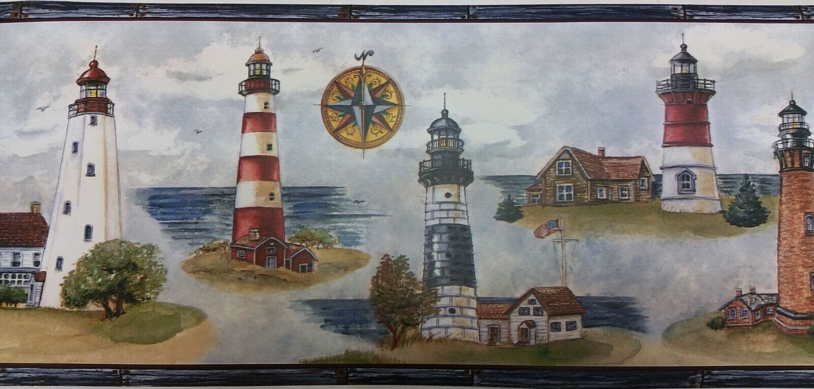 Lighthouses Wall Border