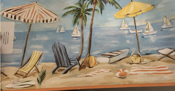 Beach & Sailboats Wall Border