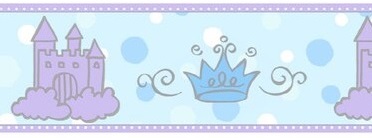 Disney Castle & Crown Wall Border