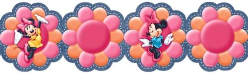 Minnie Mouse in Flowers Wall Border