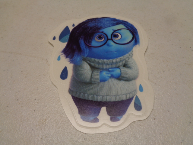 Sadness: Blue on White
