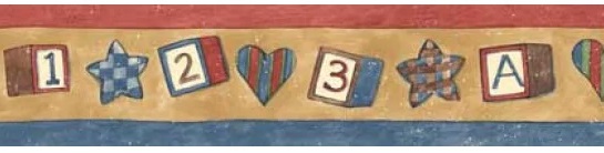 ABC 123 Wall Border