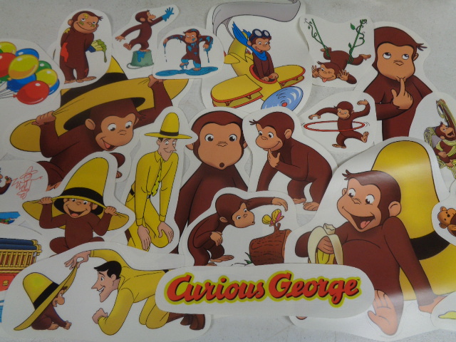 Curious George Monkey wall decals