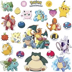 Iconic Pokemon wall decals