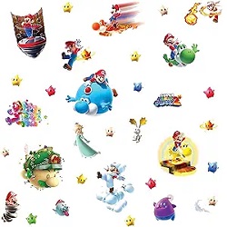 Nintendo Super Mario Brothers Galaxy 2 wall decals