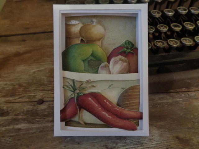 Shadow Box using Kitchen Wall Border