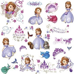 Sofia the First wall decals
